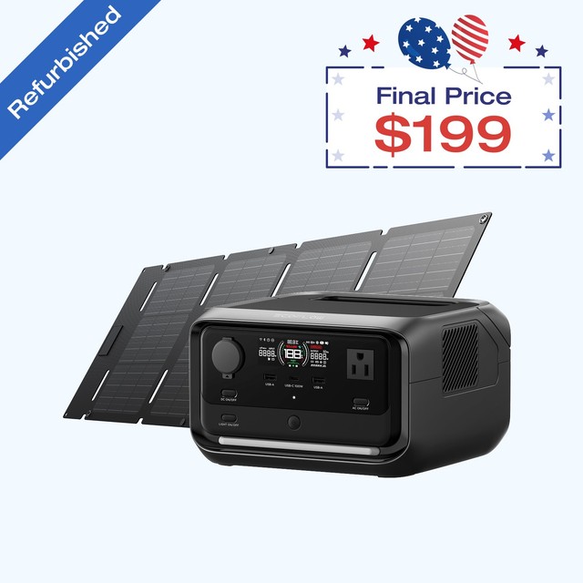 EcoFlow River 3 Plus 286Wh Wireless Boost Combo & 45W Solar Panel Kit