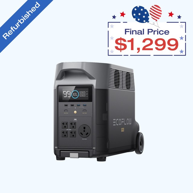 Refurbished EcoFlow DELTA Pro 3600Wh Power Station Generator