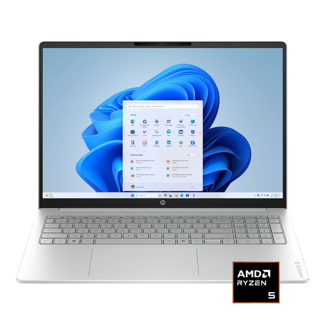 HP OmniBook 3 16" 2K Touchscreen Laptop - AMD Ryzen 5 40 (2025) - 8GB Memory