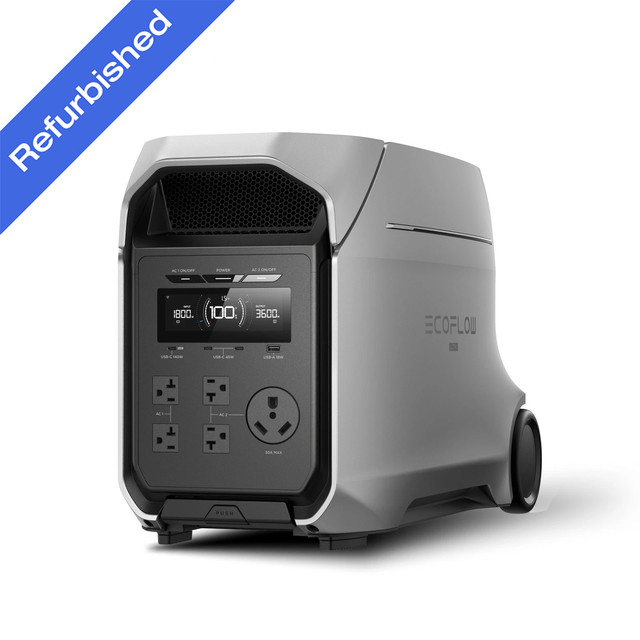 Refurbished EcoFlow DELTA 3 Ultra Plus 3600W 3072Wh Portable Power Station