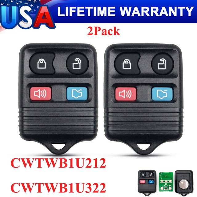Ford Replacement Keyless Entry Remote Key FOB Clicker 4 Button