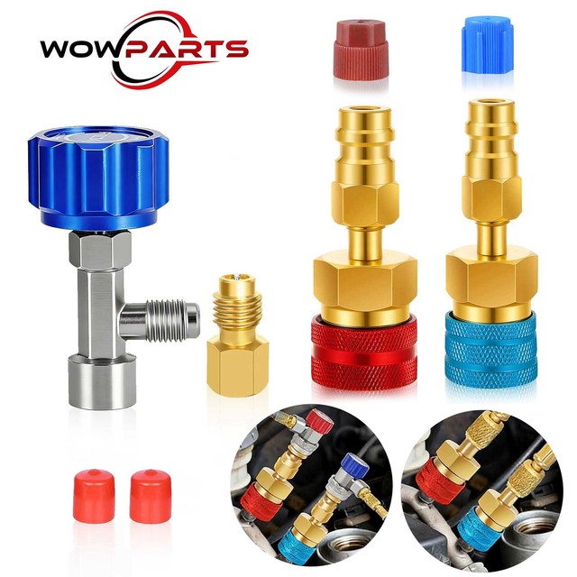 R1234YF to R134A Adapter Kit Quick Coupler A/C Can Tap