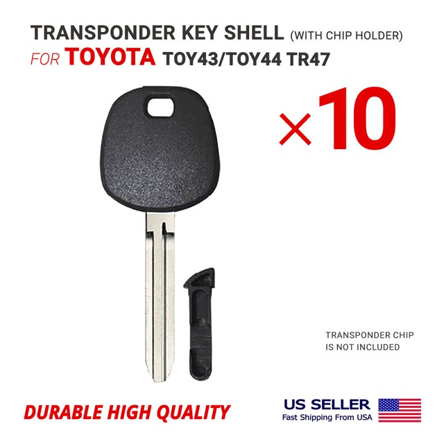 Transponder Key Shell With Blade TOY43/TOY44 TR47 For Toyota