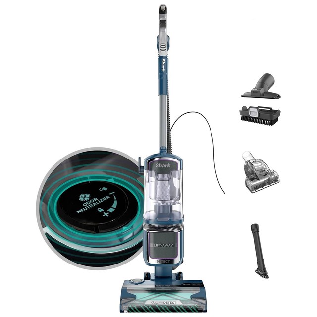 Refurbished Shark Detect Performance Lift-Away Upright Vacuum, Navy