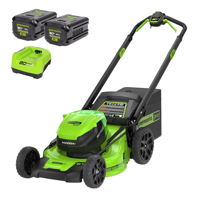 Greenworks 80V 21" Self-Propelled Mower with 4Ah and 2Ah Battery