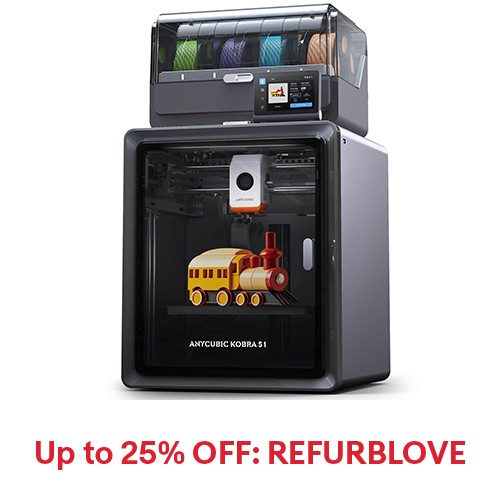 Refurbished ANYCUBIC Kobra S1 Combo FDM 3D Printer Multi-color Printing