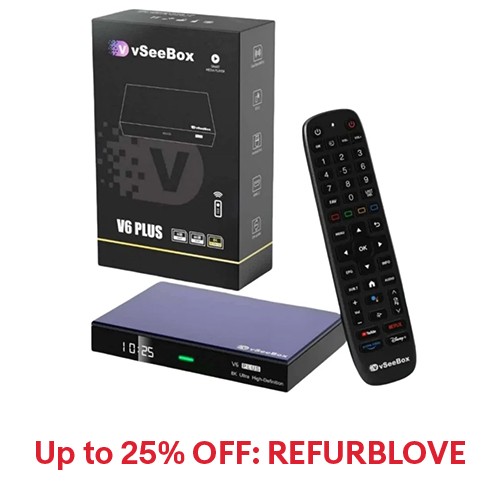 vSeeBox V6 Plus 8K UHD Streaming Media Player WiFi HDMI