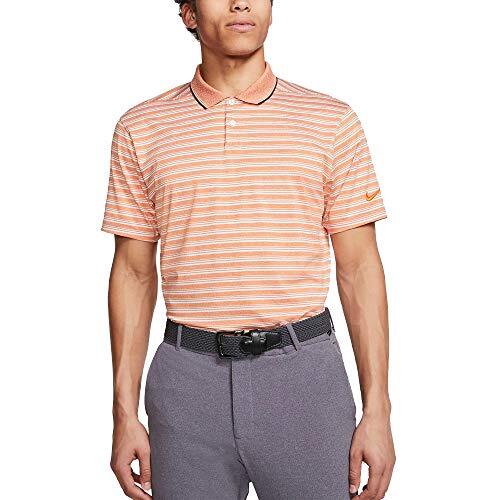 Nike Mens Dri-FIT Vapor Golf Polo Orange White CK4744 847