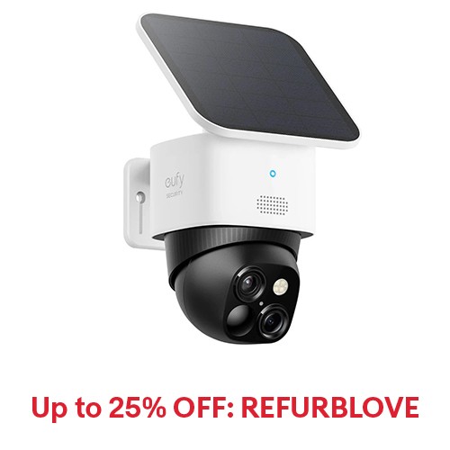 eufy SoloCam S3 Solar Wireless Security Camera 360° PTZ 3K Dual-Cam Night Vision
