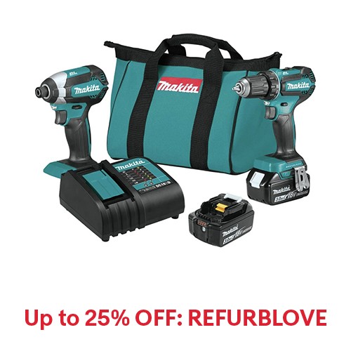 Refurbished Makita XT281S-R 18V LXT Hammer Drill and Impact Driver Combo Kit