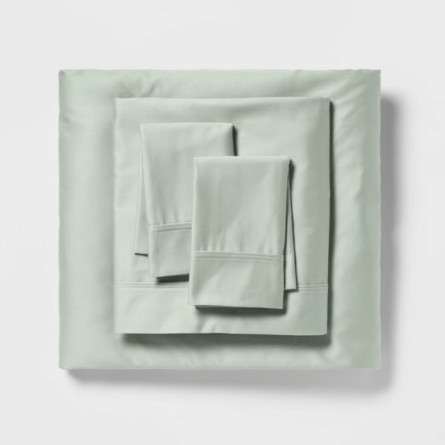 Threshold 400 Thread Count Cotton Sateen 4-Piece Sheet Set