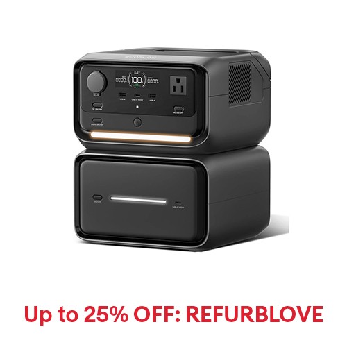 EcoFlow River 3 Plus Portable Power Station 858Wh with EB600 Extra Battery
