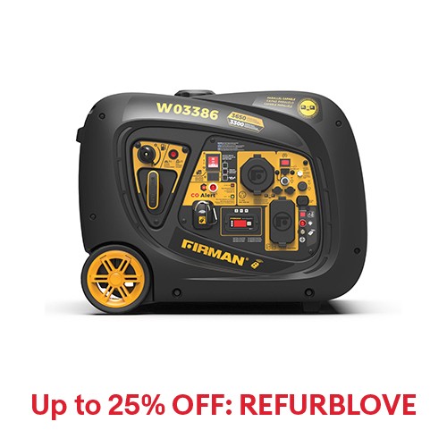 Refurbished FIRMAN W03386F 3650W Remote Start Inverter Generator