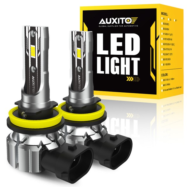AUXITO H11 Monitor Headlight Kit Low Beam Bulbs Super Bright 6500K White 20000LM