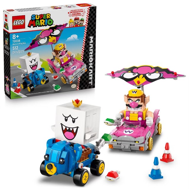 LEGO Super Mario: Mario Kart - Wario & King Boo Raving Set 72038